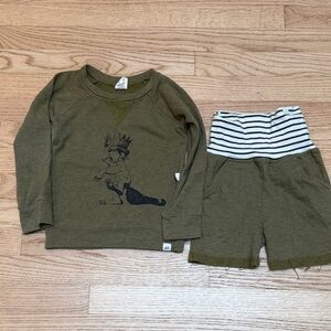 Where the Wild Things Are Sweatshirt and Striped Shorts Set